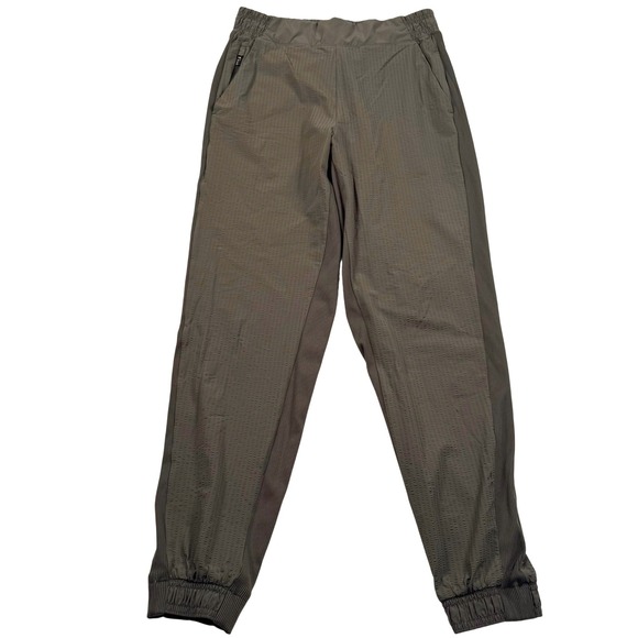 Athleta Pants - Athleta Textured Brooklyn Jogger Womens 4 Green Athleisure Active Travel Pants